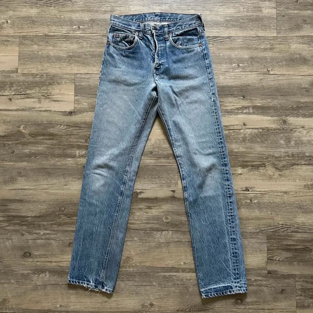 Vintage 70s Levi's 505 0217 XX Talon Zip #8 Stamp Denim Jeans Size 30X32